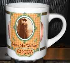 Mima Mae Wolfgang Cocoa Coffee Mug WCC Collectible Ceramic Hot Chocolate Tea Cup picture