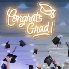 Dimmable Congrats Grad Neon Sign For Party Room Graduation Ceremony Wall Decor picture