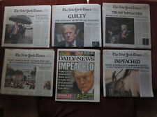 TRUMP GUILTY  **PLUS**  TRUMP CHARGED, IMPEACHED New York Times & Daily News picture