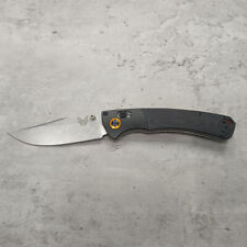 -New Benchmade Mini 15085 Crooked River- Black Handle CPM-S30V Folding Knife. picture