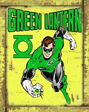 Green Lantern 8x10 Rustic Vintage Style Tin Sign Metal Poster picture