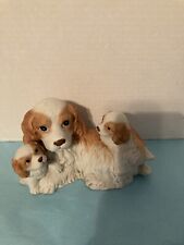 Sweet Vintage Homeco Mama Spaniel With Puppies No Chips picture