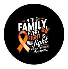 Multiple Sclerosis Family Support MS 2.25” Pinback Button Pin Badge picture