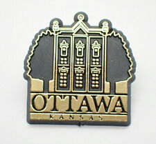 Ottawa Kansas Gold Tone Vintage Lapel Pin picture