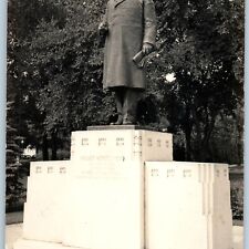 c1940s Rochester, MN Mayo Clinic Founder RPPC William Worrell Statue Doctor A194 picture