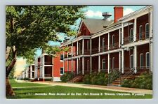 Cheyenne WY-Wyoming,Main Section Barracks Fort Frances E. Warren Old Postcard picture