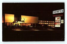 L'aiglon Restaurant Sheraton Fontainebleau Motel Montreal CA Night Postcard E7 picture