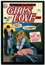 Vintage Art of DC Comics SIGNED Card Nick Cardy Girls’ Love Art Post Card picture