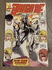 Brigade #1 August 1992 Comic Book First Printing NM Bagged Boarded Cards inside picture