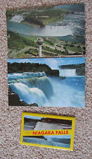 vintage postcards of Niagara Falls, American & Canadian, packet copyright 1957 picture
