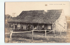 c1861 Kilauea Volcano House GRASS Hale Postcard~RPPC Hawaii National Park -D7 picture