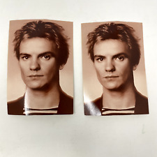 Lot of 2 - Vintage Sting Musician Frontman Of The Police Postcards picture