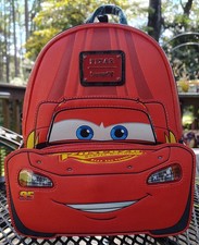 Loungefly LIGHTNING MCQUEEN LIGHT UP NWT backpack Disney picture