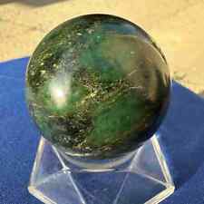 260g Natural Emerald Sphere Quartz Crystal Energy polished ball mineral Healing picture