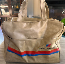 Vintage United Airlines  Stewardess flight attendant Bag Carry On Travel Bag picture
