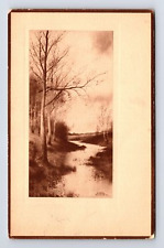 Scenic Countryside Landscape Stream in Winter Postcard picture