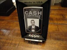 JOHNNY CASH MAN IN BLACK THE ORIGINAL AMERICAN OUTLAW ZIPPO LIGHTER MINT IN BOX picture