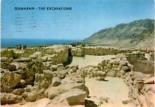 Postcard shows Qumran, Dead Sea Scrolls, and aqueduct. picture