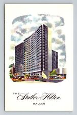 Dallas TX-Texas, The Statler Hilton, Advertising, Antique Vintage Postcard picture