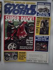 SEPTEMBER 1995 CYCLE WORLD MAGAZINE, DUCATI 955, KTM DUKE 620, HONDA XR400R picture