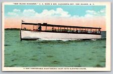 New Island Wanderer. Yacht.  Alexandria Bay 1000 Islands, NY Postcard picture