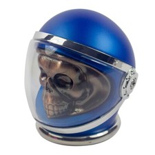 3" 4 PC 3D Copper Metal Skull in Helmet Tobacco Herb Spice Grinder Smoke Crusher picture