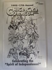 CHICAGO COMICON 1992 SOUVENIR PROGRAM BOOK - SIGNED - EARLY IMAGE COMICS - FN/VF picture
