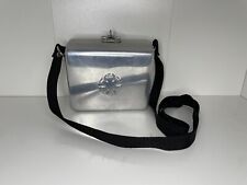 VTG Aluminum Stewardess Case Purse Clutch - Hard Shell With Strap picture