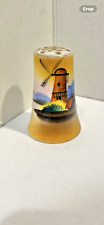 Vintage Colorful Dutch Windmill Scene, Salt or Pepper Shaker picture