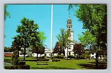 Reading MA-Massachusetts, Methodist Church & Green, Vintage c1968 Postcard picture