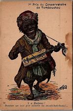 c1910 ALGERIAN TRADITIONAL STRINGED MUSICIAN ARTIST CHAGNY POSTCARD 26-100 picture
