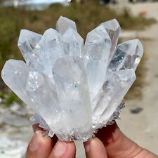 387G New Find white PhantomQuartz Crystal Cluster MineralSpecimen picture