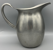 The Vollrath Co. stainless steel pitcher Vintage large 9 inches tall WWII USAMD picture