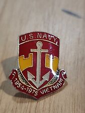 Vintage U.S. NAVY 1954-1975 VIETNAM Lapel Pin - Height is about 1954 -1975 picture