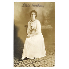 Named Portland Oregon Girl RPPC Postcard c1910 Elsie Roeber Woman Photo B3481 picture
