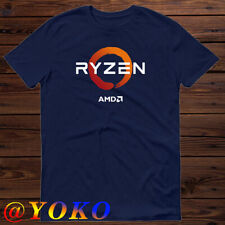 RYZEN AMD Logo Men's Black T-shirt Size S to 5XL picture