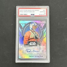 Paul Sun-Hyung Lee as Carson Teva 2022 Topps Star Wars Sig Series Auto PSA 10 picture