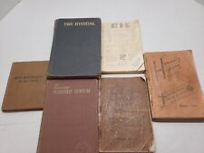 Lot Of 6 Antique Hymnals 1896,1939,1956,1966,1941- Shape Notes, Hymn For Male Vo picture