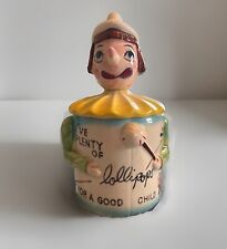 DAVAR Lollipop Jar “I've Plenty of Lollipops For A Good Child” 1950 VTG Read Des picture