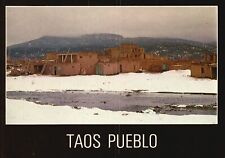 Vintage Postcard Ancient Taos Pueblo Oldest Community Architecture New Mexico picture
