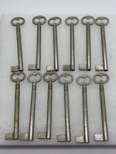 Antique Vintage Skeleton Keys Lot Of 12 Uncut Open Barrel 3.5
