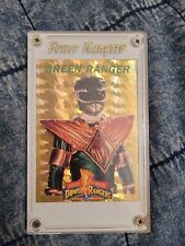 Rare 1994 Green Power Ranger Gold Foil Card With Power Rangers Case 🔥  picture