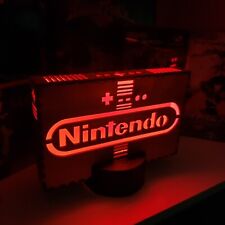 Handmade Nintendo NES Logo 16color LED Light Box w/ remote Video Game Decor Sign picture