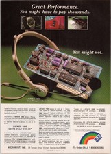Micromint LIS'NER 1000 Voice Recognition Speech Synthesis Print Ad 1984 picture