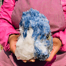 4.2LB Rare Natural Beautiful Blue Kyanite With Quartz Crystal Specimen 616 picture