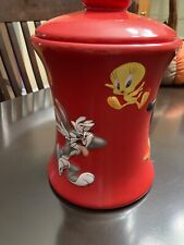Retro Warner Bros I Looney Tunes  Cookie Red Jar I (Tinder s03) Mint picture