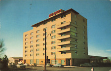 Odessa TX Texas, Hotel Lincoln Building, Old Cars, Vintage Postcard picture