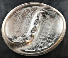 Vintage Stangl Mid Century Modern Brushed Silvertone Ashtray 60's (B18) picture