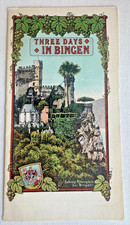 1910's Travel Brochure for 3 Days in Bingen, German- Thermography Color Printing picture