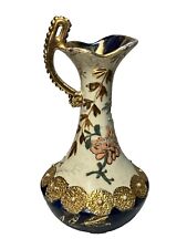 Cincinnati Art Pottery Co Ewer Vase Floral Rare Rookwood Competitor William Dell picture